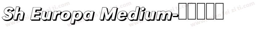 Sh Europa Medium字体转换